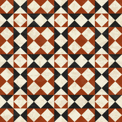 Fototapeta premium marbled abstract geometric pattern, textured seamless vector illustration