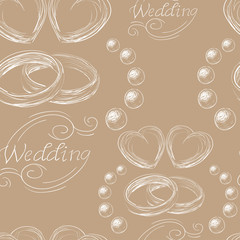 wedding seamless pattern