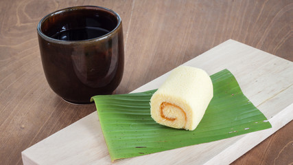 Roll pastry orange marmalade