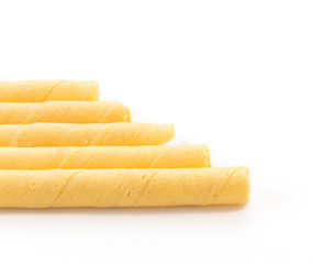 wafer stick on white background