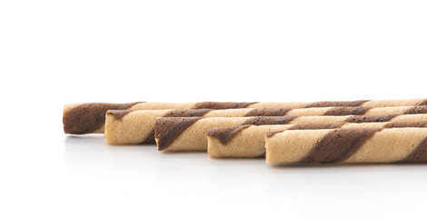 wafer stick on white background