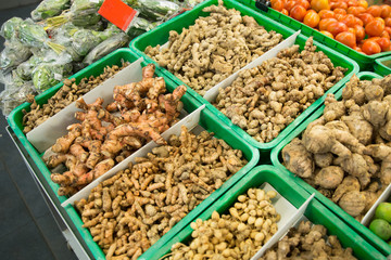 Turmeric root and other herbs for alternative medicine ,spa prod
