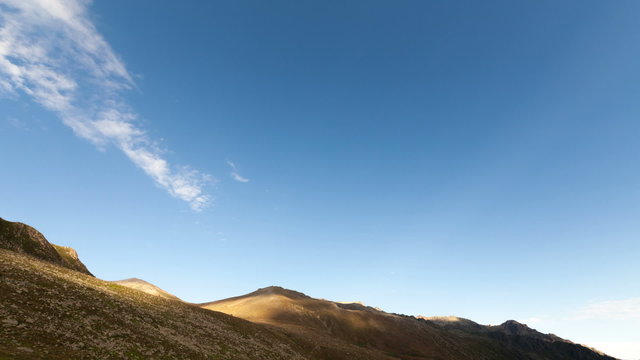 View of the mountains and valleys of Turkey