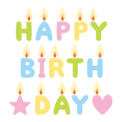 キャンドル　HAPPY BIRTH DAY