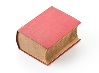old book on white background