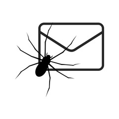 White E mail virus attack, internet trojan detected