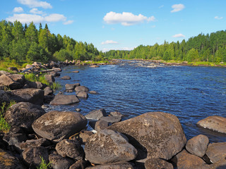 river in summer