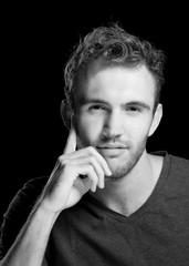 Male model head shot