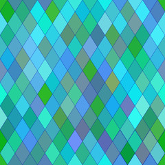 Vector seamless pattern with rhombs. Abstract blue texture. Geom