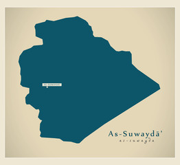 Modern Map - As-Suwayda SY