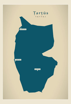 Modern Map - Tartus SY