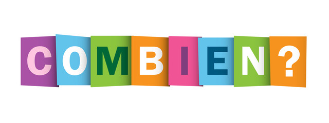 « COMBIEN ? » Icône Vecteur 