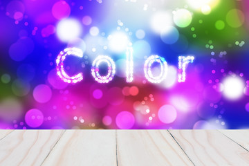 Text Color blue sky bokeh blurred beautiful