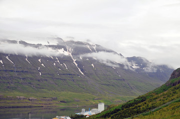 Seydisfjordur small town in east fjords, Iceland