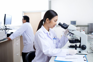 Setting up microscope