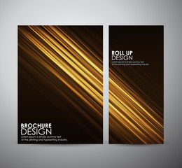 Brochure business design template or roll up. Vector Illustration.