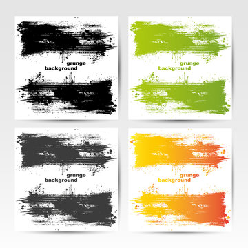 Grunge Hintergrund | Set | Farbspritzer