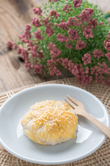 Roasted Pork pie, traditional snack.