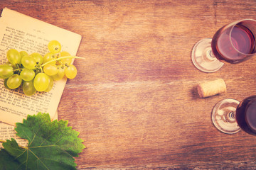 grape with wine