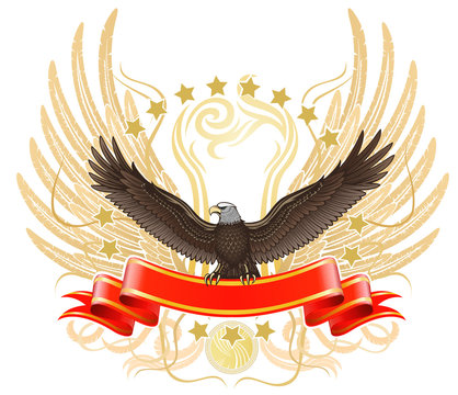 Winged Eagle upon The Ribbon
