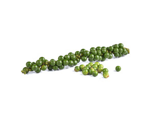 freshly ground pepper isolated white background