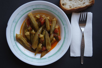 Okra in Tomatoe Sauce