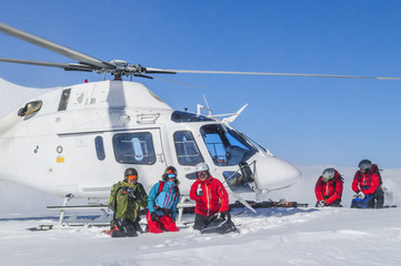 Freerider mit Helikopter in der Monte Rosa © ARochau