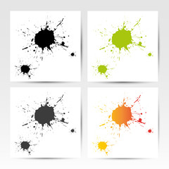 Grunge Hintergrund | Set | Farbkleckse