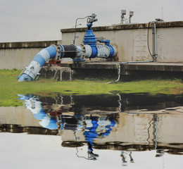 outside water tank and butterfly valve