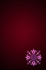 cherry background with a pink flower and copy space