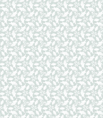 Floral Fine Seamless Vector Pattern
