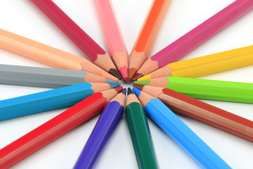 Naklejka premium crayons , colors , crayons , draw, multicolors