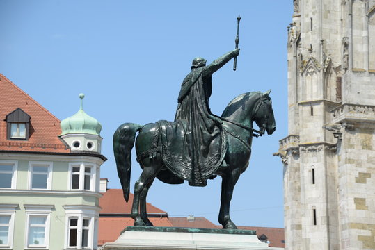 Reiterstandbild Ludwig I. in Regensburg