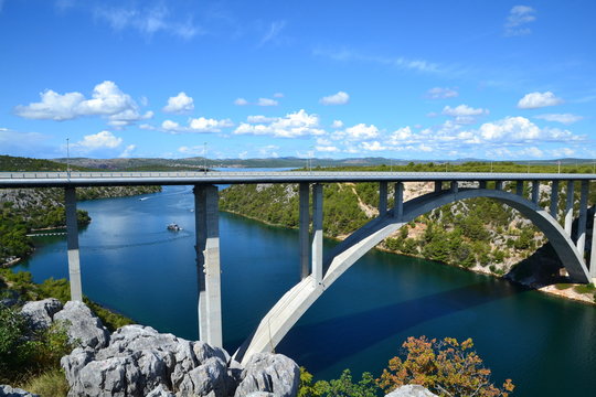 Kirka river (ponte autostradale sul fiume Krka)