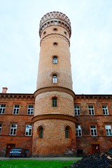 Obraz premium Raudone old red bricks castle ensemble on June 27, 2015