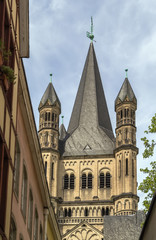 Fototapeta premium Great St. Martin Church, Cologne, Germany