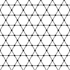 Vector illustration of a seamless pattern of hexagons