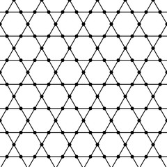 Fototapeta premium Vector illustration of a seamless pattern of hexagons