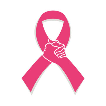Pink ribbon, breast cancer awareness 