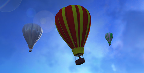hot air balloons