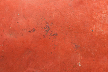 Red cement wall