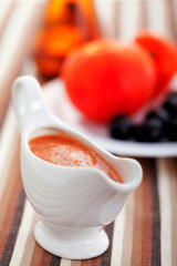 Tomato sauce with olives