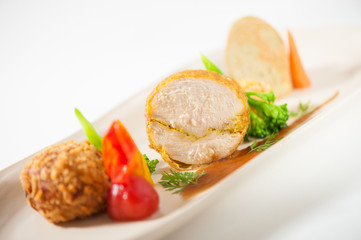 3 modern cusine in 1 dish