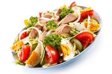 Tuna and vegetable salad 