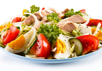 Tuna and vegetable salad 