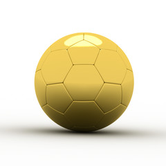 golden ball on white background