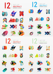Modern geometric design temlates, universal diagram, banner