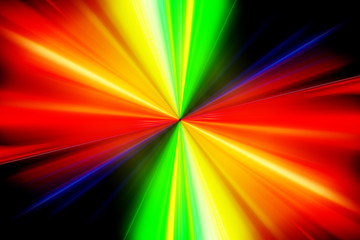 Esplosione di luce colorata