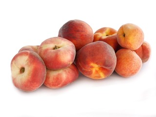 Fototapeta na wymiar red and golden,sweet peaches