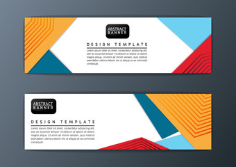 Abstract colorful polygon banner, modern design template-Vector